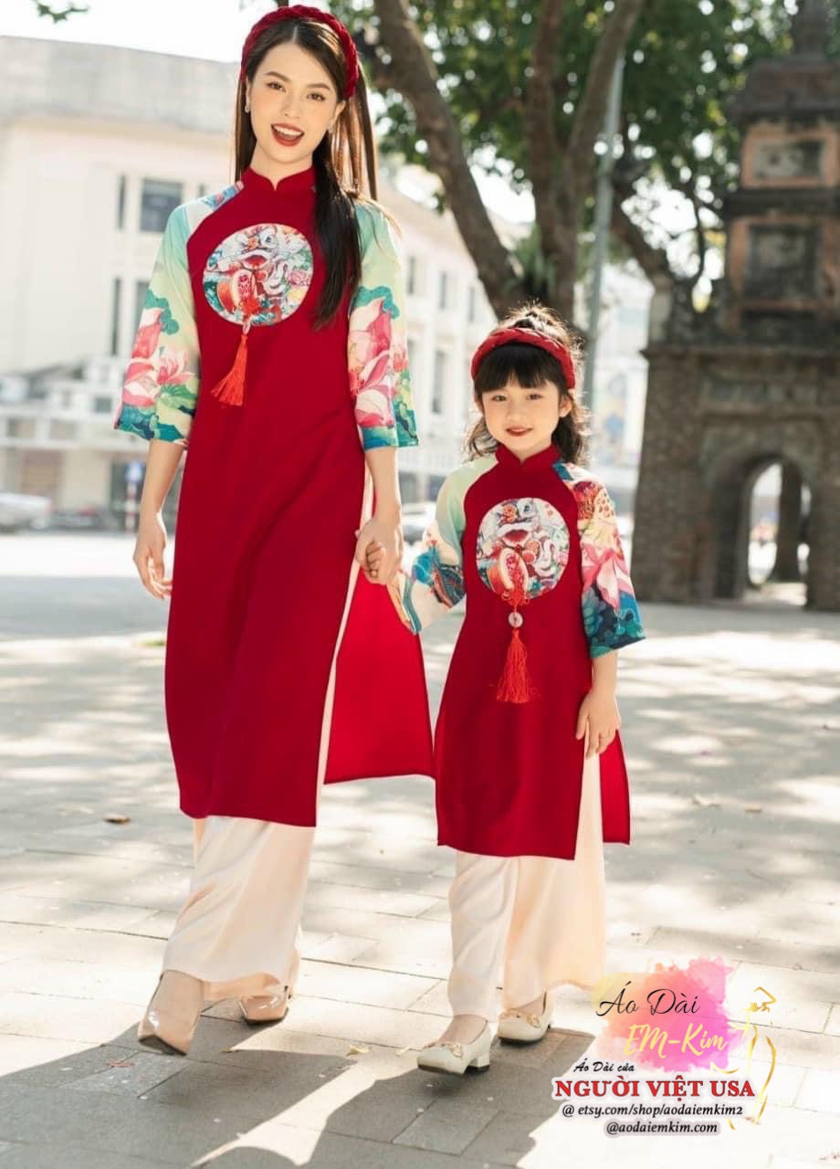 o Di Gia nh | Family Ao Dai| Vietnamese Dresses | Ao Dai for family