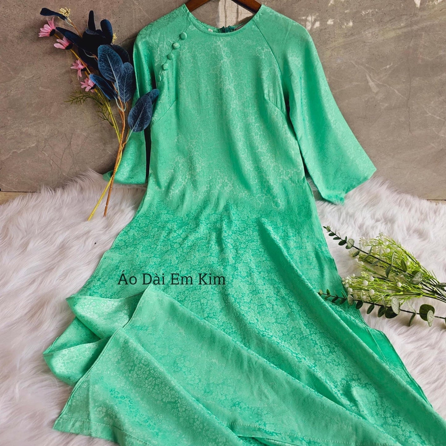 Ao Dai Gấm form xuông multiple color
